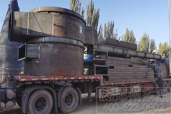 内蒙古1000吨煤泥烘干机施工现场