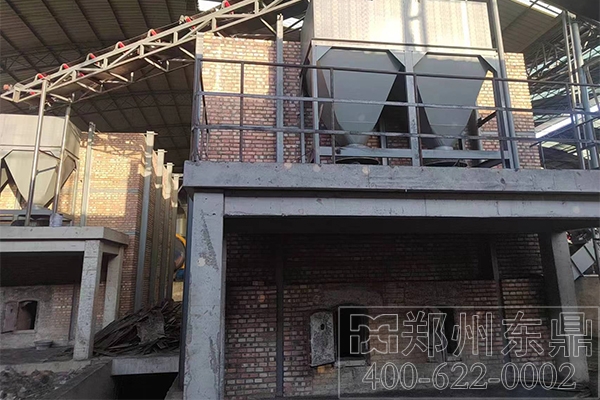 宁夏煤泥烘干机项目炉子砌筑施工现场