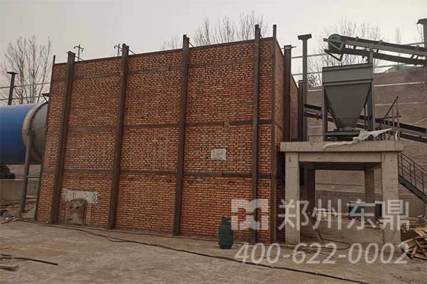 煤泥烘干机安装现场