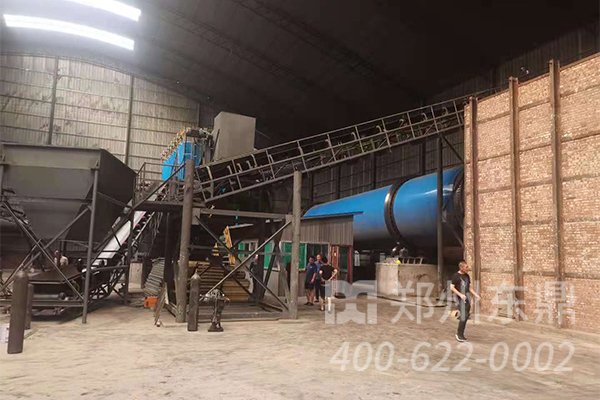 山西忻州煤泥烘干机项目安装现场