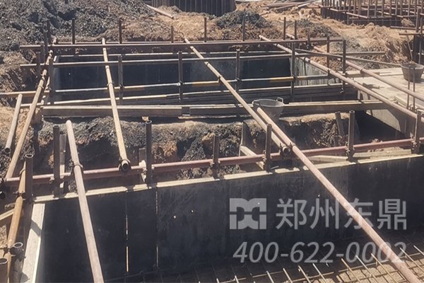 煤泥烘干机生产线土建施工现场
