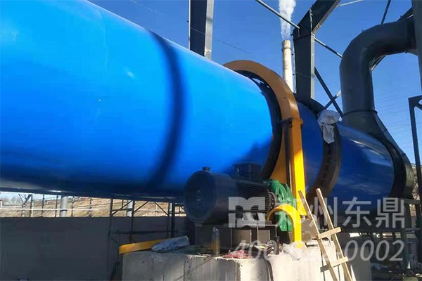 内蒙古煤泥干燥设备安装现场
