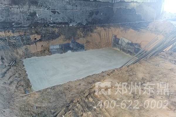 煤泥烘干机生产线基础建设施工现场实拍