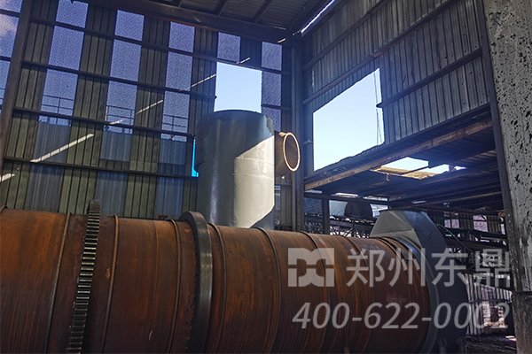 内蒙古煤泥烘干机安装施工现场