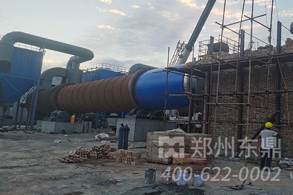 山西运城煤泥烘干机设备安装现场实拍