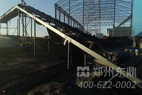 内蒙古煤泥干燥机械项目安装现场