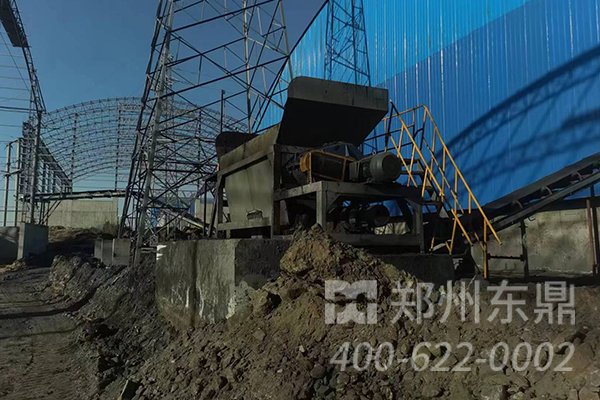 内蒙古煤泥干燥机械项目基础建设安装现场