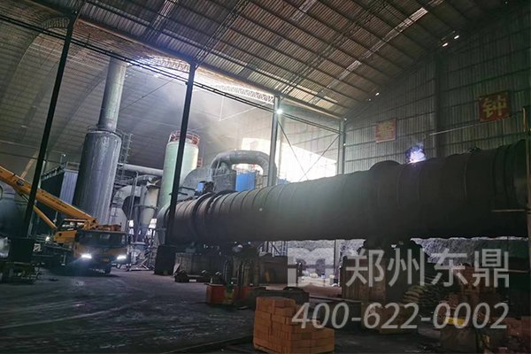陕西彬县煤泥烘干机设备项目安装现场实拍